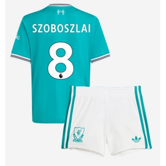 Liverpool Dominik Szoboszlai #8 Maglia Gara Terza Repliche 2025-26 Bambino Maniche Corte